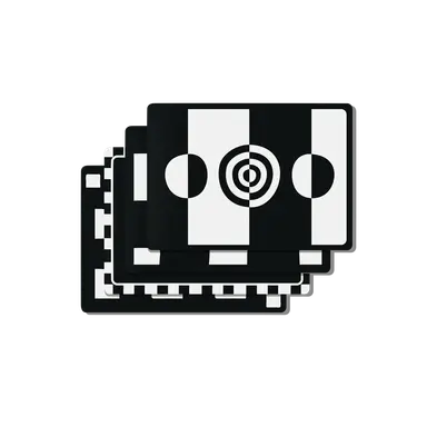 Simple Black & White Card Set